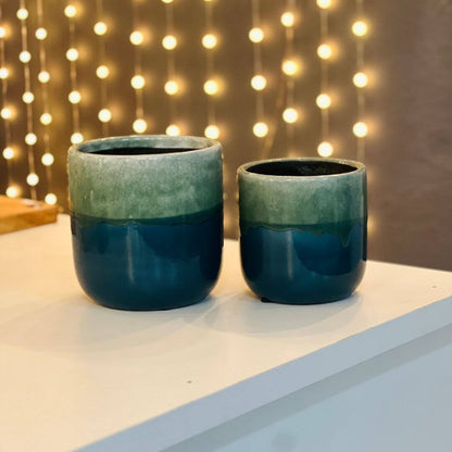 Cachepot de Cerâmica Colorido – 16,5cm