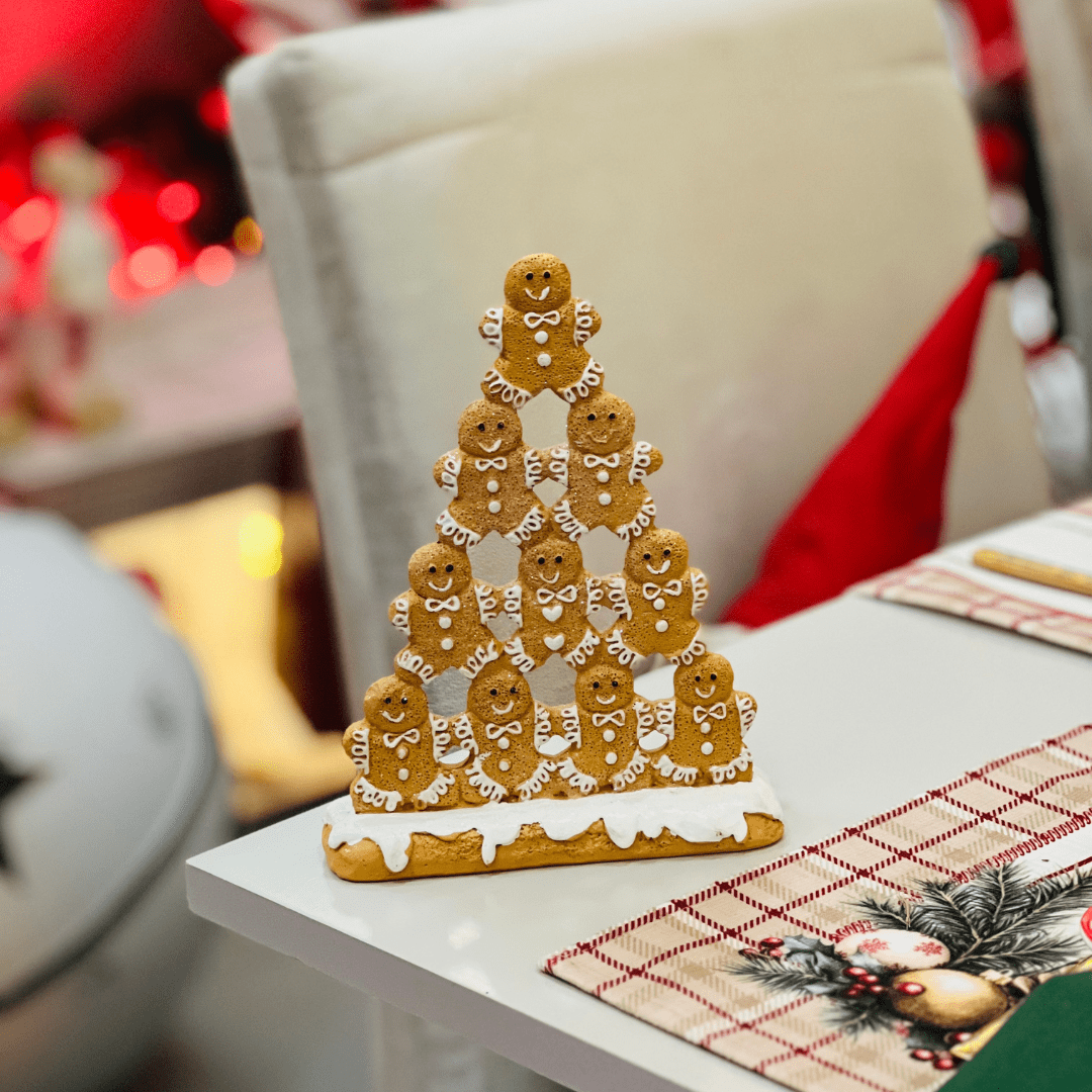 Piramide de Gingerbread de Resina 20cm