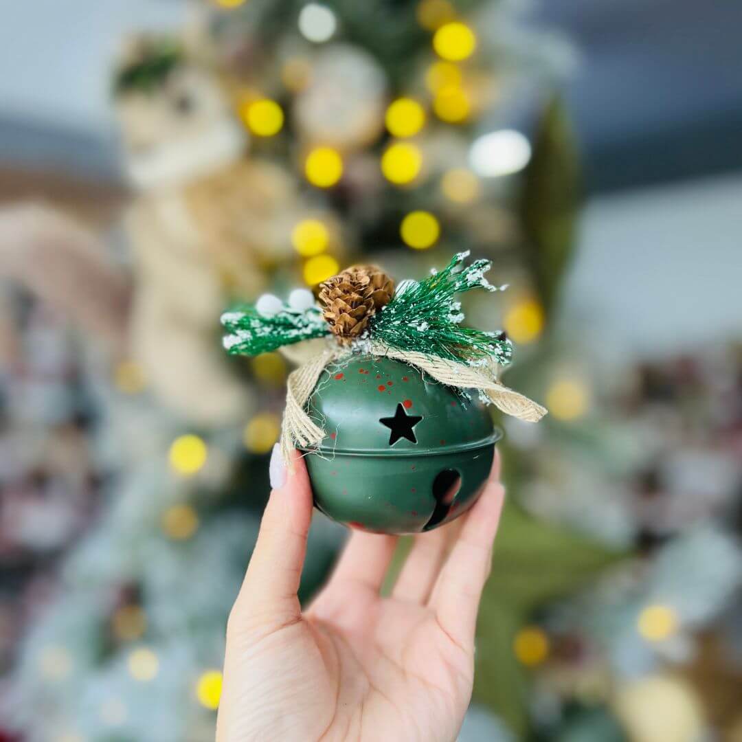 Bola de Guizos Verde - 10cm