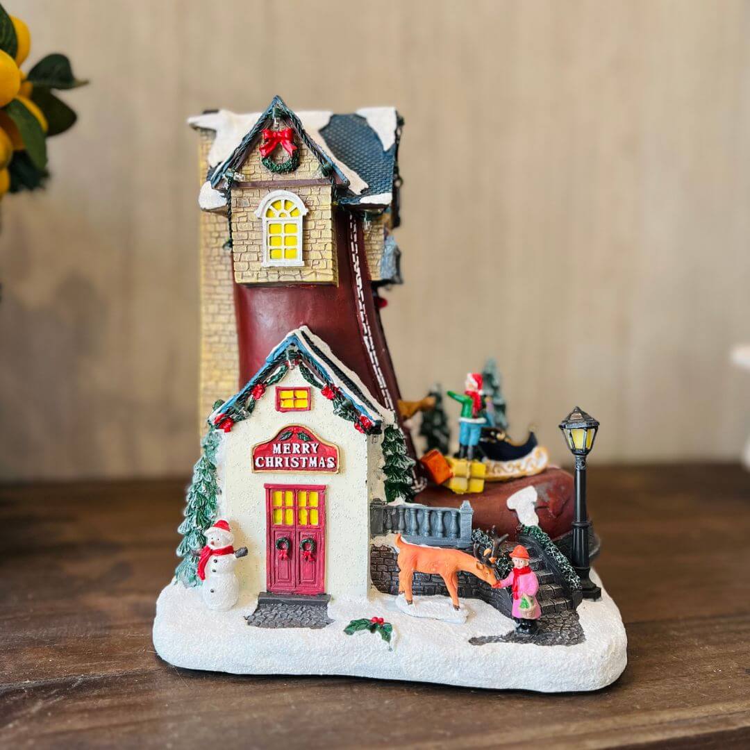 Casa Natal Bota com Presentes Colorida com Movimento – 26cm