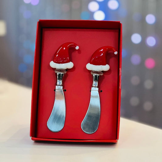 Kit de Espátulas Natalinas com 2 Unidades - Touca do Noel