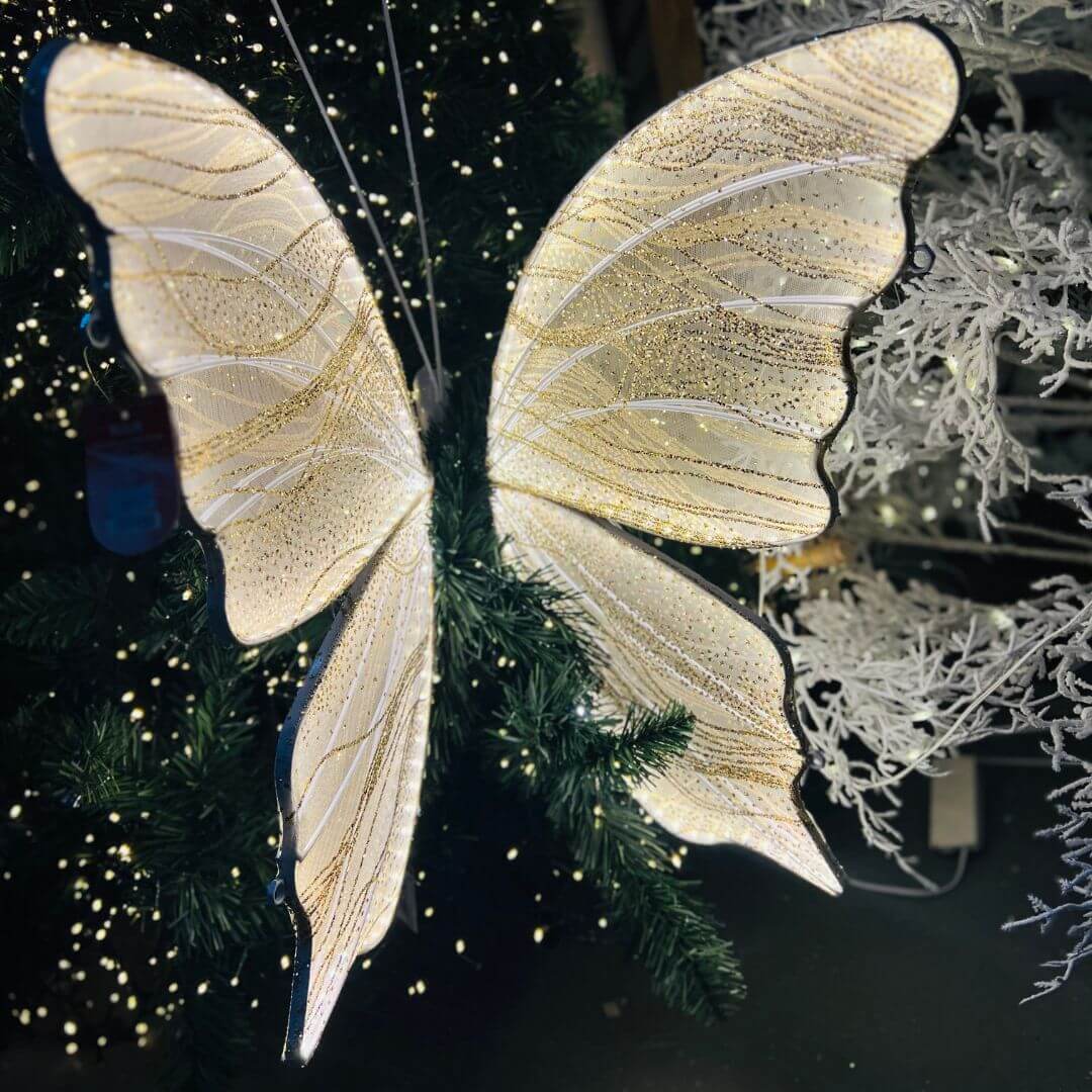 Borboleta Decorativa com Luz Warm – 80cm