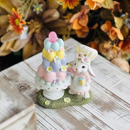 Coelho Confeitero Bolo Resina - 19cm