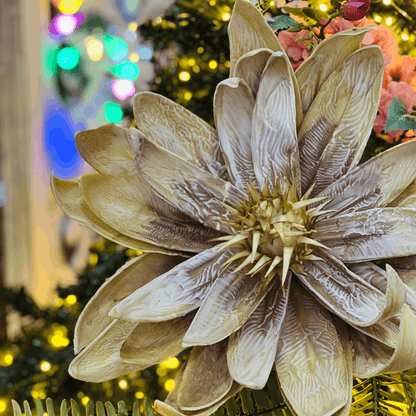 Haste Flor Magnolia Amarelo Outono 30x92cm