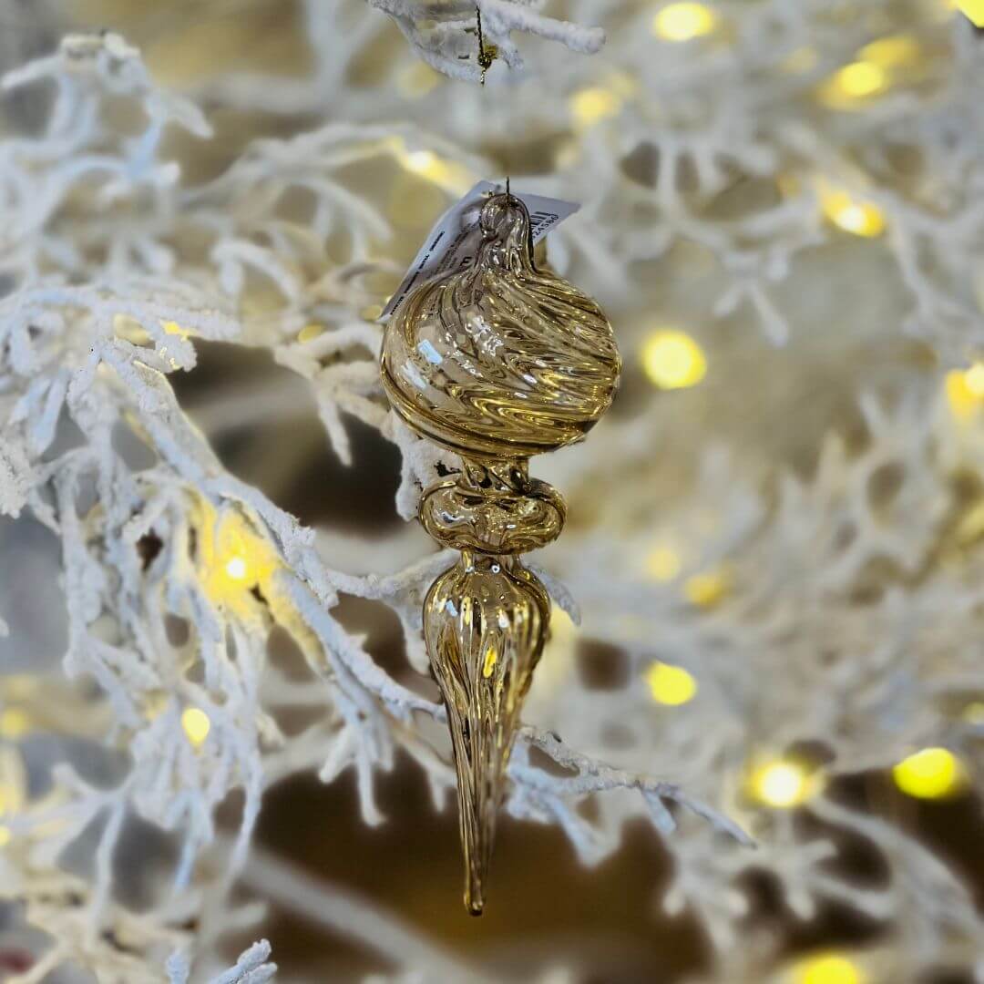 ENFEITE PENDENTE NATAL MARROM - 19cm