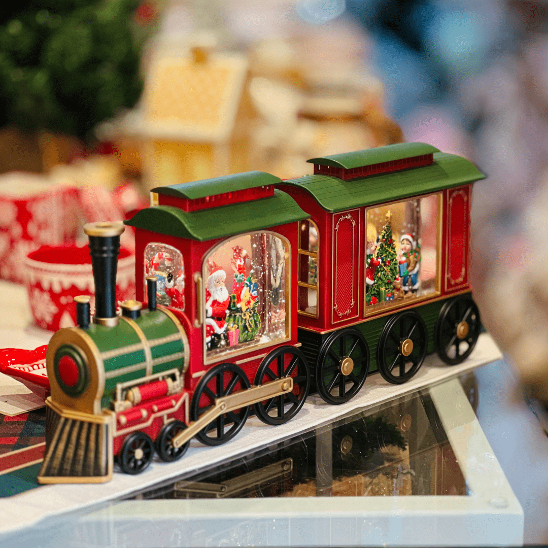 Locomotiva do Noel Noel Com Led, Som e Movimento 25x9x19cm