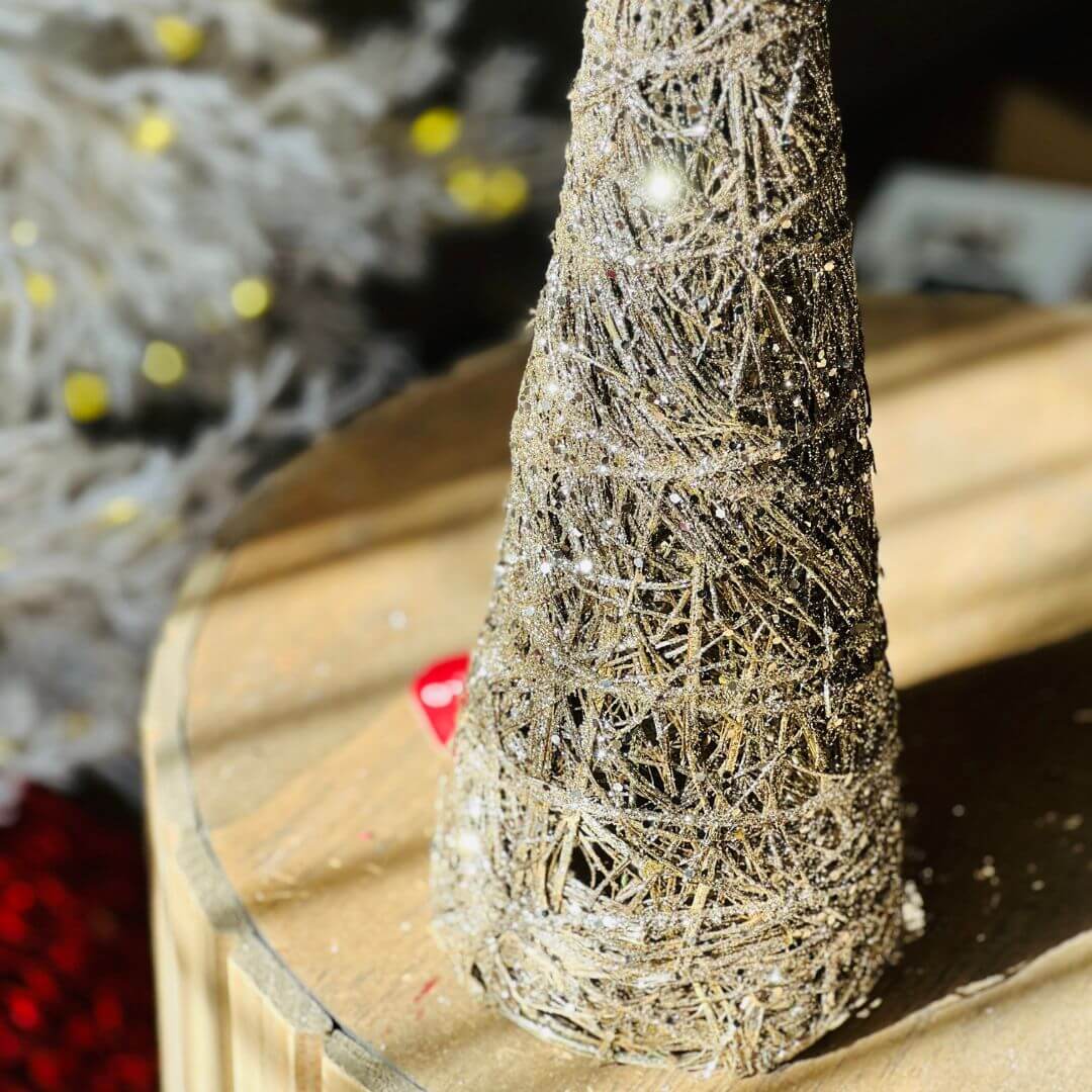 ÁRVORE CONE NATAL ARAMADA CIPÓ - 40CM