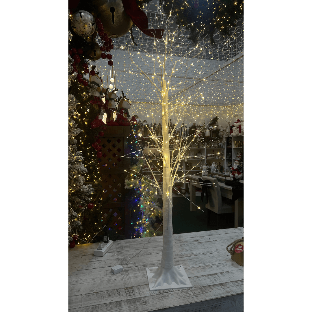 Árvore Natalina 400 LED Luz Quente Branco Bivolt - 150cm