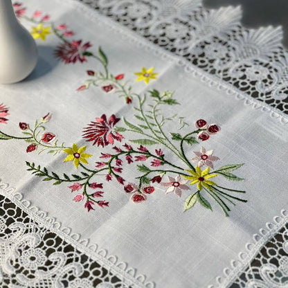 Caminho de Mesa Flores - 45x180cm (Gr-27f2755)