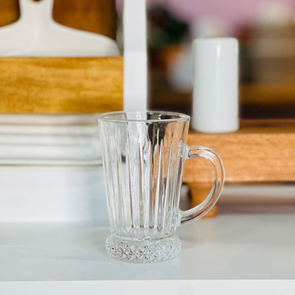 Taça para Cappuccino de Vidro Deli Diamante - 210ml