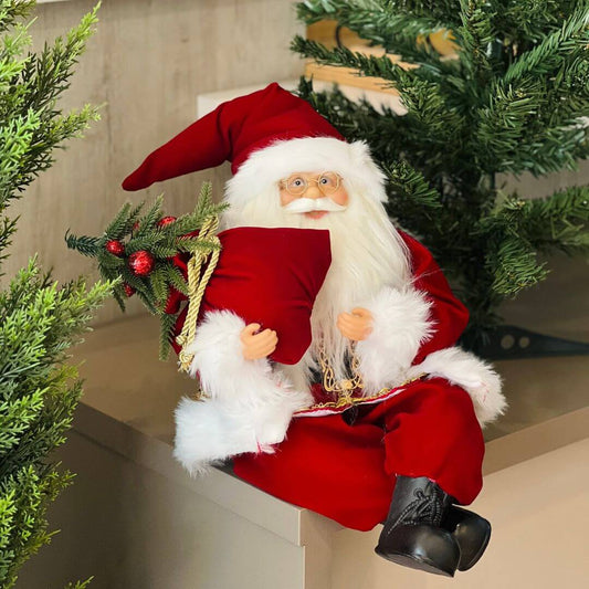 Papai Noel Clássico Sentado – 60cm