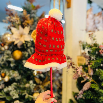 Enfeite Natalino Boneco de Neve com Touca de Rena - 70cm