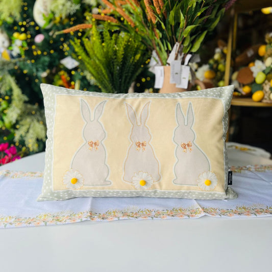 Capa Páscoa Coelhos Com Pompom - 35x55cm (399160)