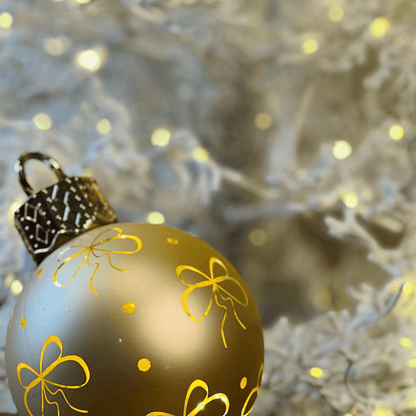 Bola de Natal Laço com LED e Movimento – 15 cm