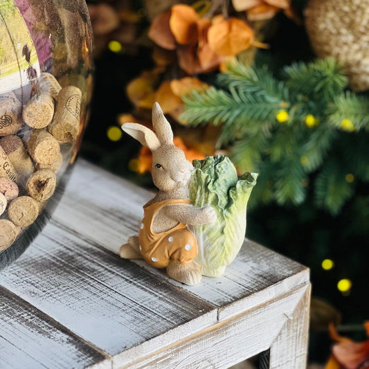 Coelho Com Alface - 12cm