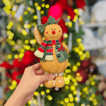 Gingerbread Natalino Mamãe de Resina 21cm