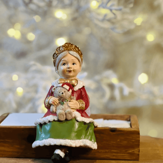 Mamãe Noel Sentada - 16 cm