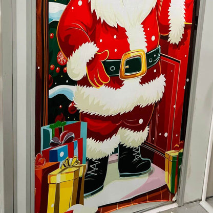 Cobre Porta Papai Noel com Guirlanda – 90 x 210cm