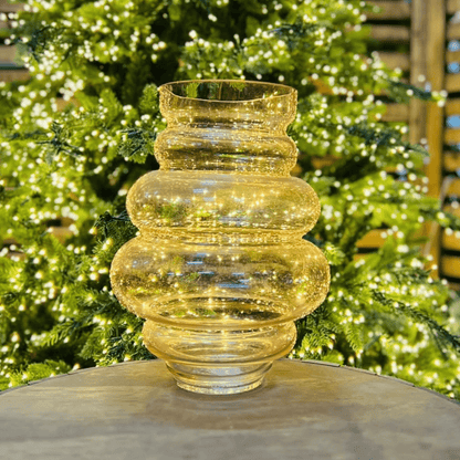 Vaso de Vidro Rosa – 30,5 x 20cm