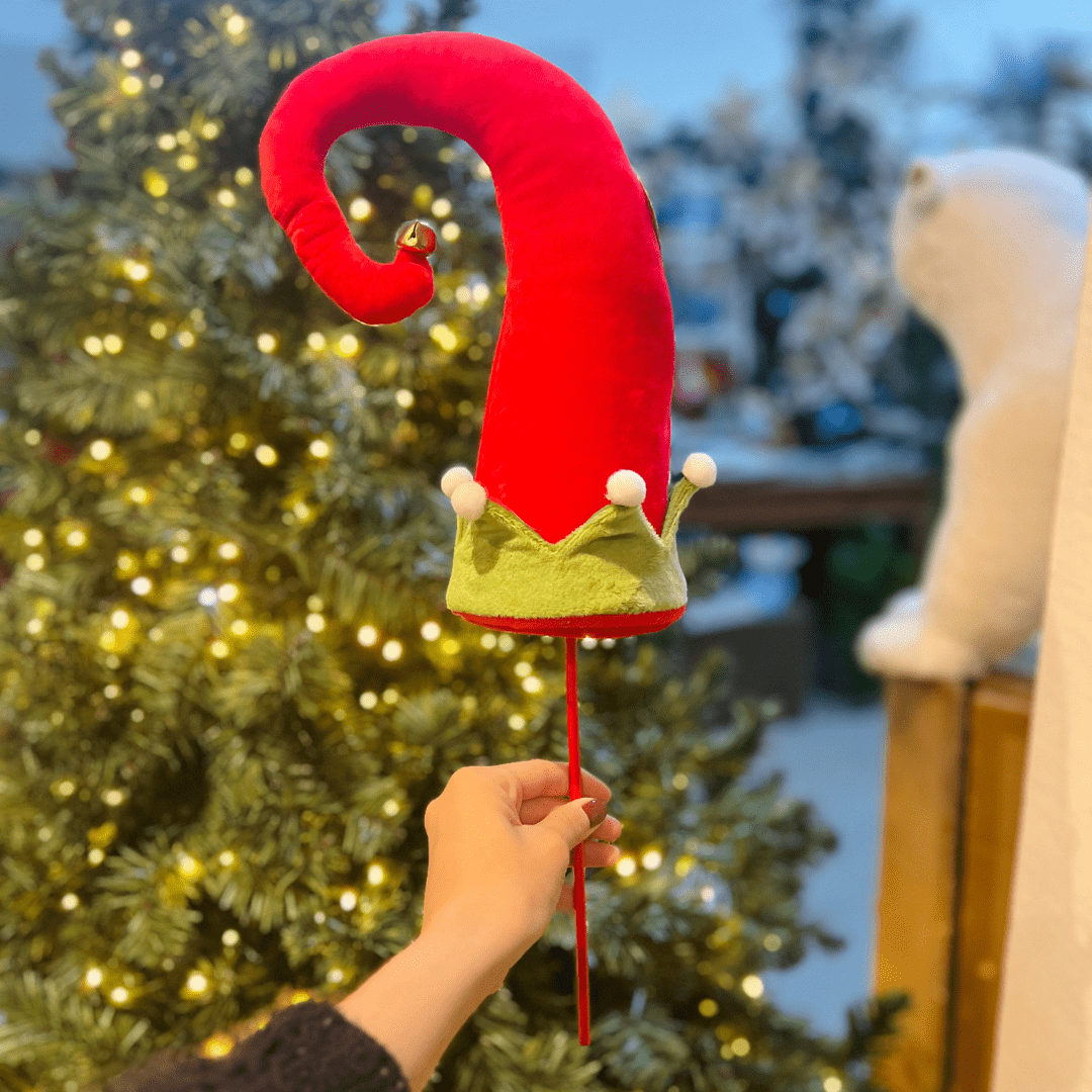 Pick Chapeu de Elfo Natalino Vermelho e Verde 55x15cm