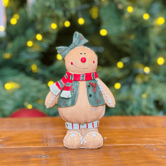 Gingerbread Natalino Filha de Resina 16cm
