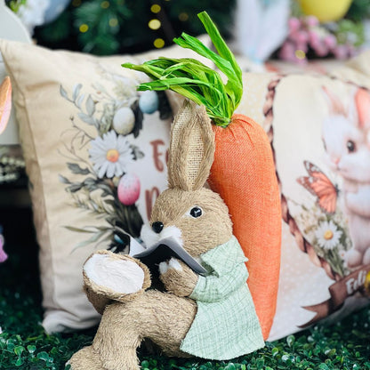 Coelho Sentado com Livro - 32cm