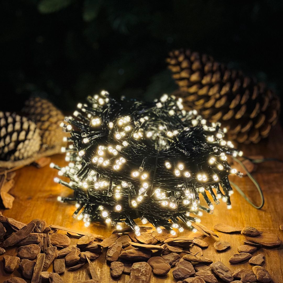 Pisca Led Fio Verde Bivolt - 50m - 500 Leds