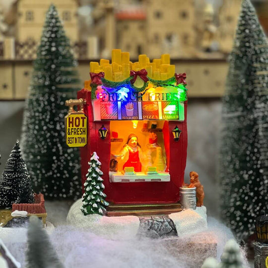 Loja Natal Batataria Com Led 17x13x11cm