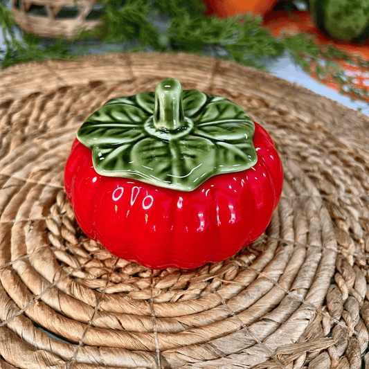Mini Moranga Vermelha Com Tampa de Cerâmica 11cm