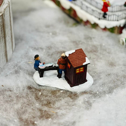 Cenário Natal Pescador 6x10x6cm