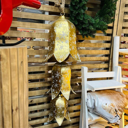 Conjunto de Sinos Natalinos Dourado – 1,18m