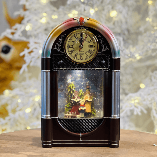 Rádio Retrô Natalino com Som – 30cm
