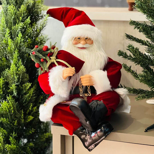 Papai Noel Clássico Sentado – 45cm