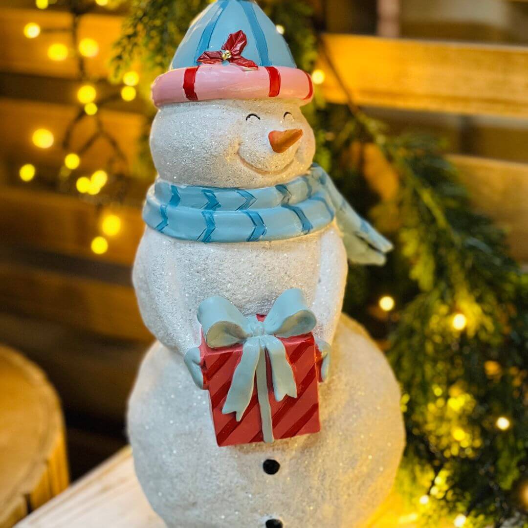 Boneco de Neve em Resina – 35cm