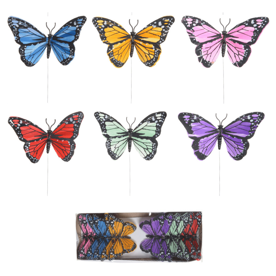 Enfeite Borboleta de Páscoa  (UND) Colorido 10x6cm  ESCOLHA A COR POR MENSAGEM