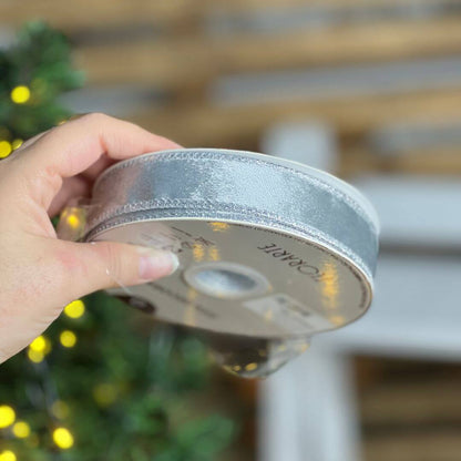 Fita Aramada Veludo Dupla Face com Costura – 2,5cm x 9,14m