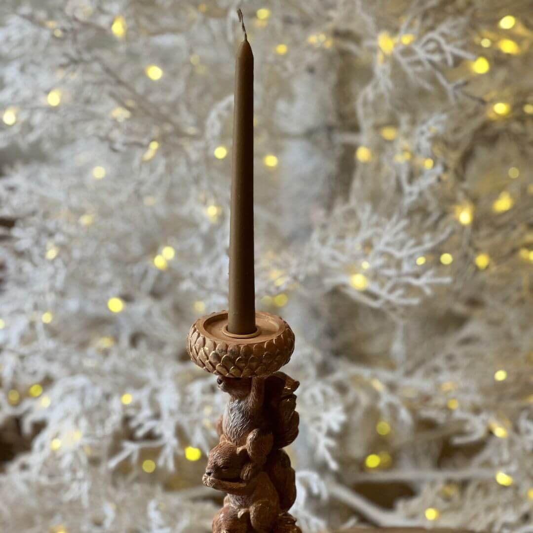 Porta-Velas Esquilos – 30 cm