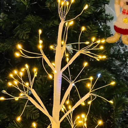 Árvore LED com 384 Luzes Quentes Branca – 130cm Bivolt