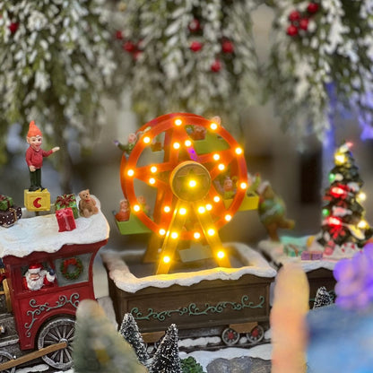 Parque no Trem Com Led, Som e Movimento Bivolt 21cm