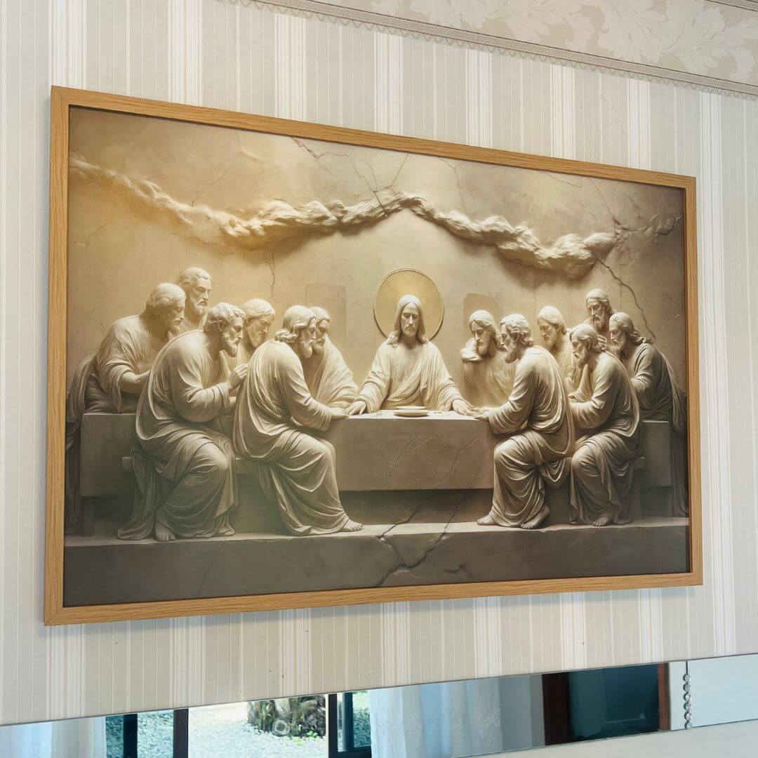 QUADRO RELIGIOSO SANTA CEIA - 90CM