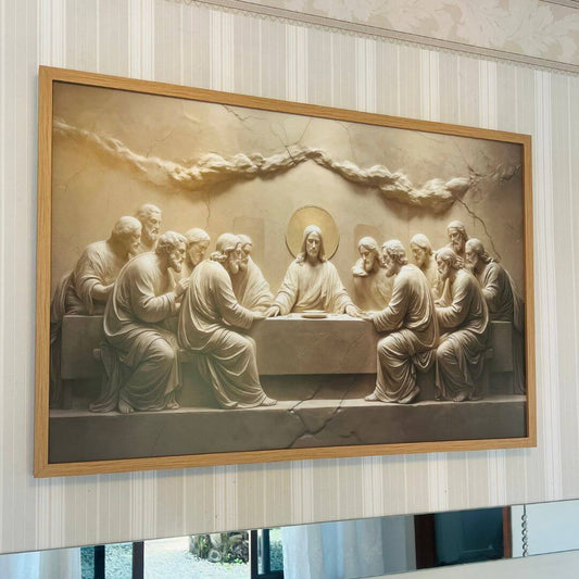 QUADRO RELIGIOSO SANTA CEIA - 90CM
