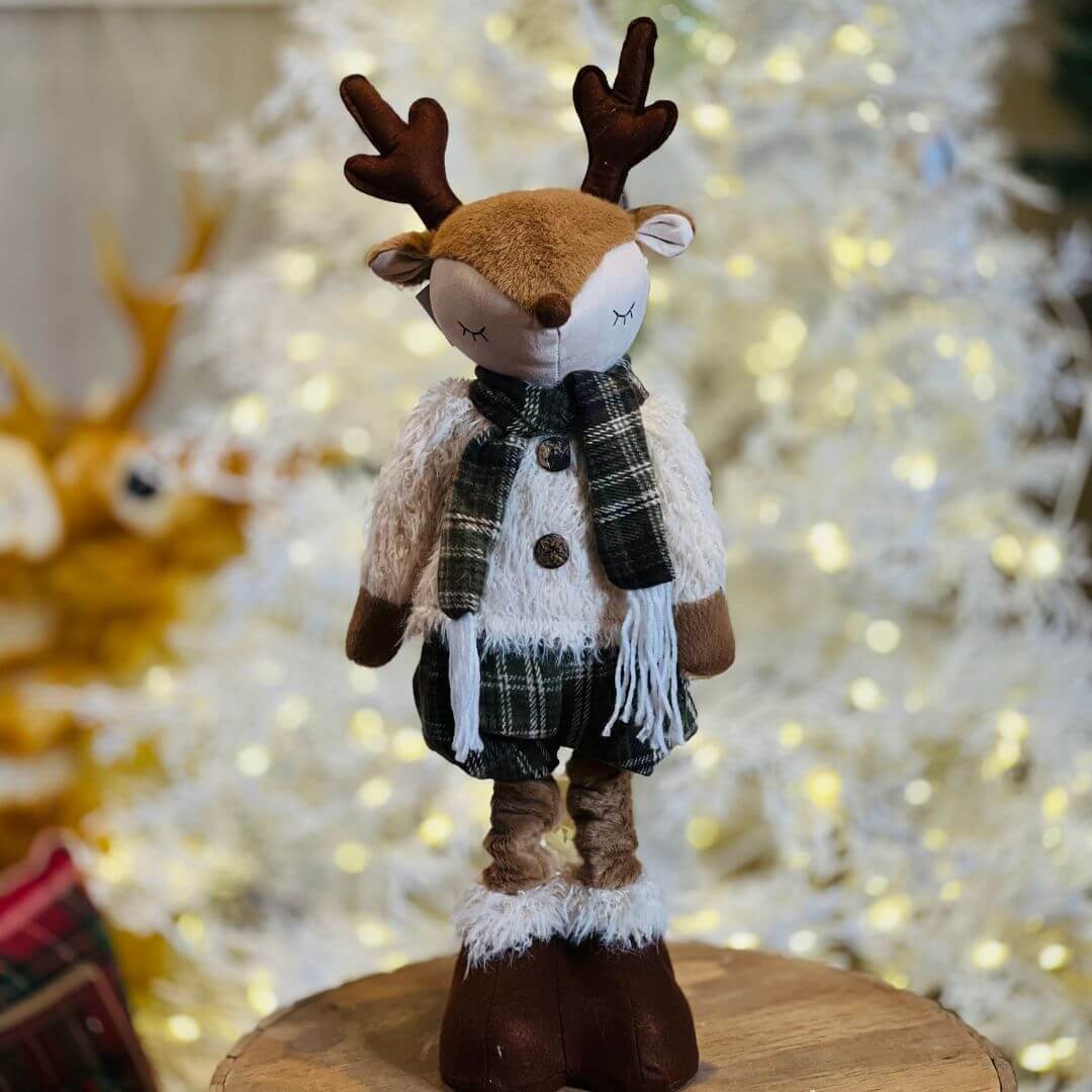 BONECO NATAL RENA MENINO EM PE - 70cm