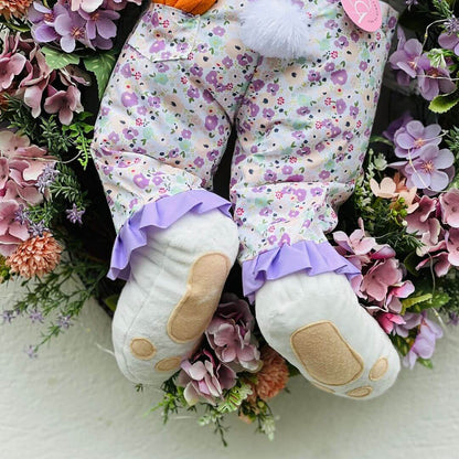 Guirlanda de Páscoa Perninha Floral Lilás - 60cm