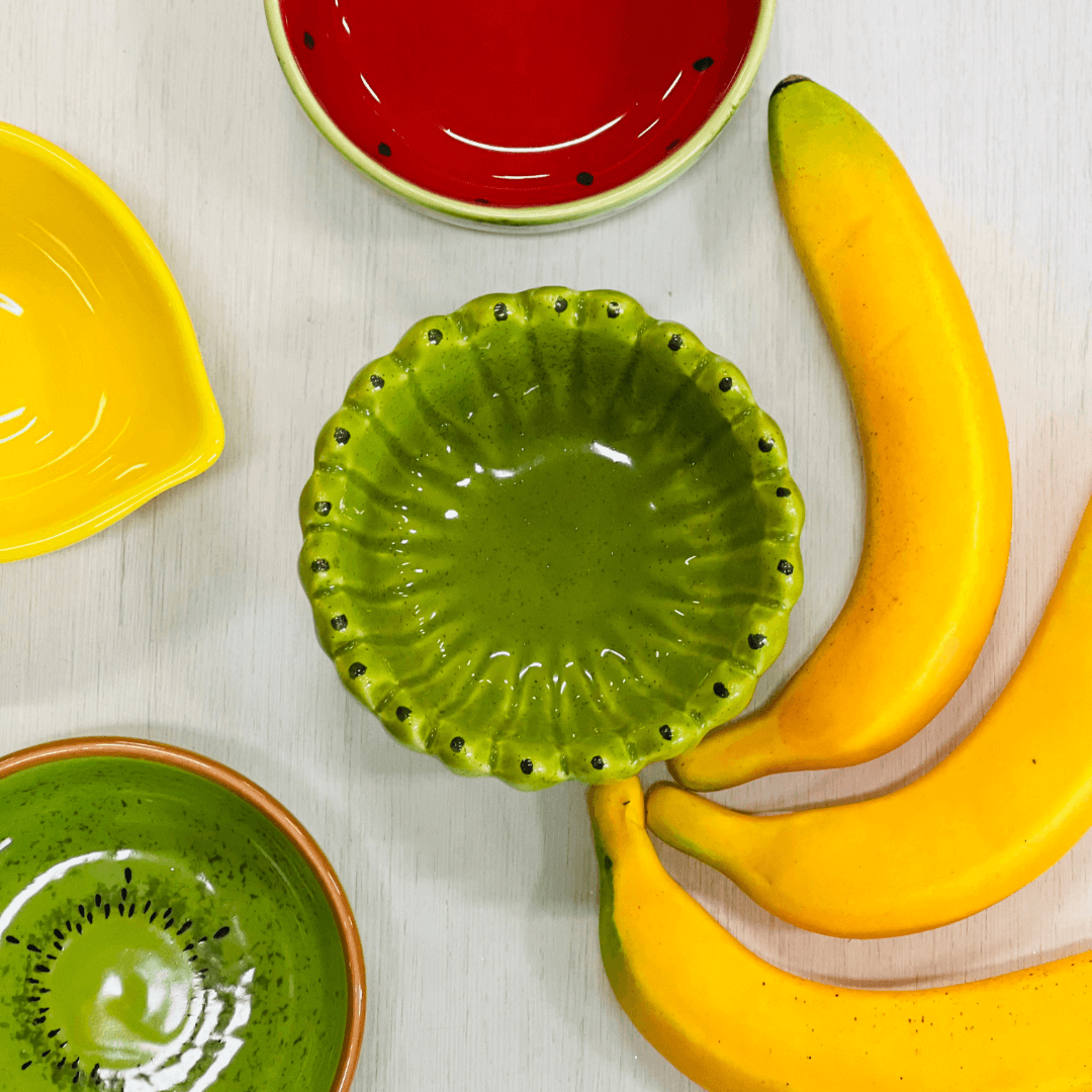 Bowl Banana Verde de Ceramica P 250ml