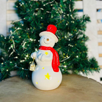 Boneco de Neve  Decorativo C/led- 21,5x11,1x10,8cm