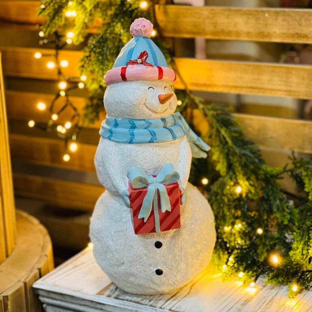 Boneco de Neve em Resina – 35cm