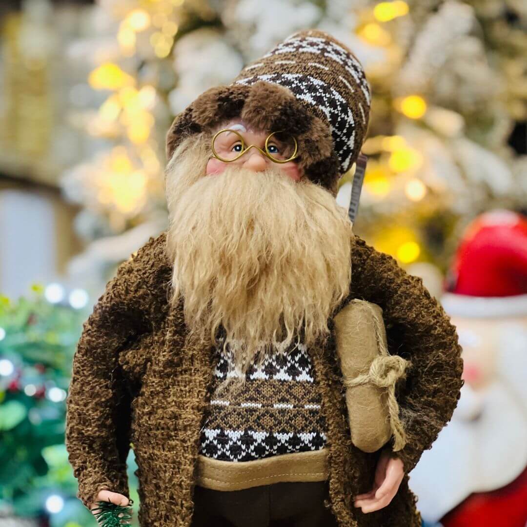 Papai Noel Ermitão Tricot - 45cm