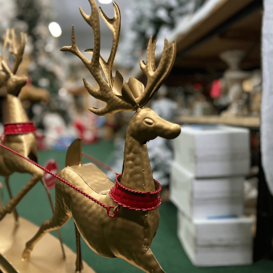 Trenó Decorativo com Renas – 1,04cm