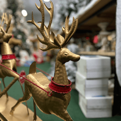 Trenó Decorativo com Renas – 1,04cm