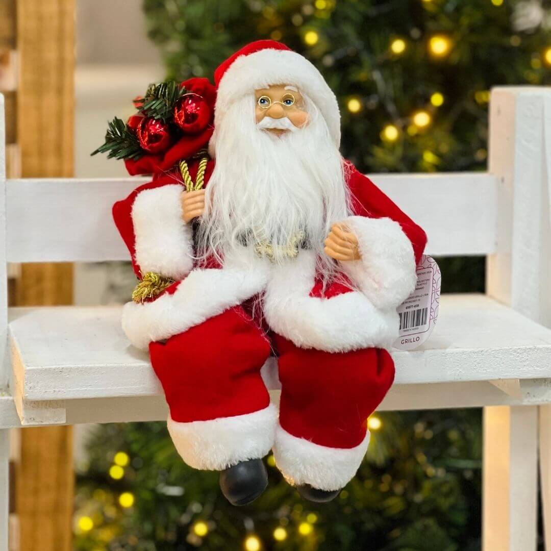 Papai Noel Sentado – 30cm